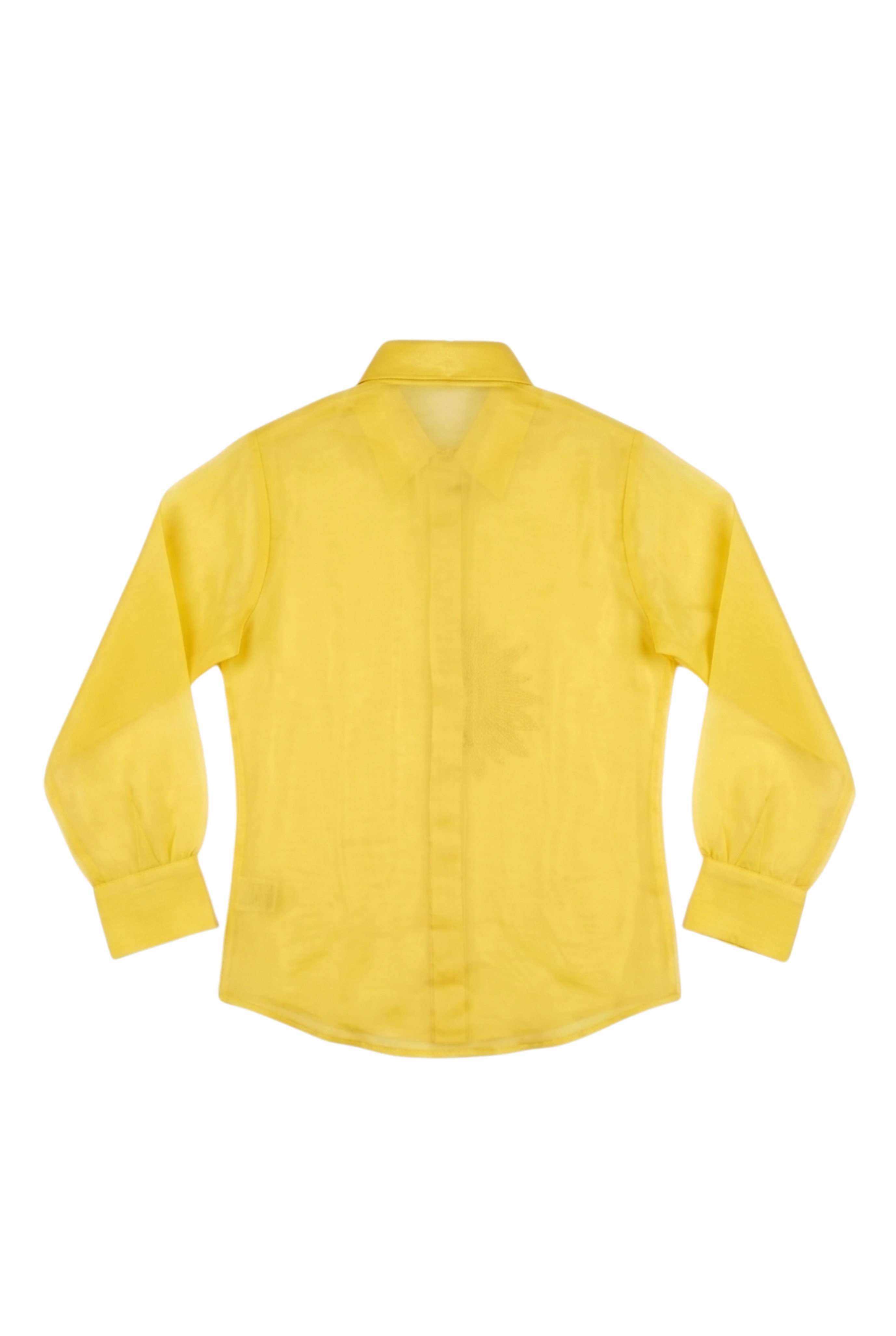 The Crimson Yellow Sunflower Organza Shirt