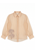 The Desert Oasis Hand-Embroidered Organza Shirt