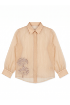 The Desert Oasis Hand-Embroidered Organza Shirt