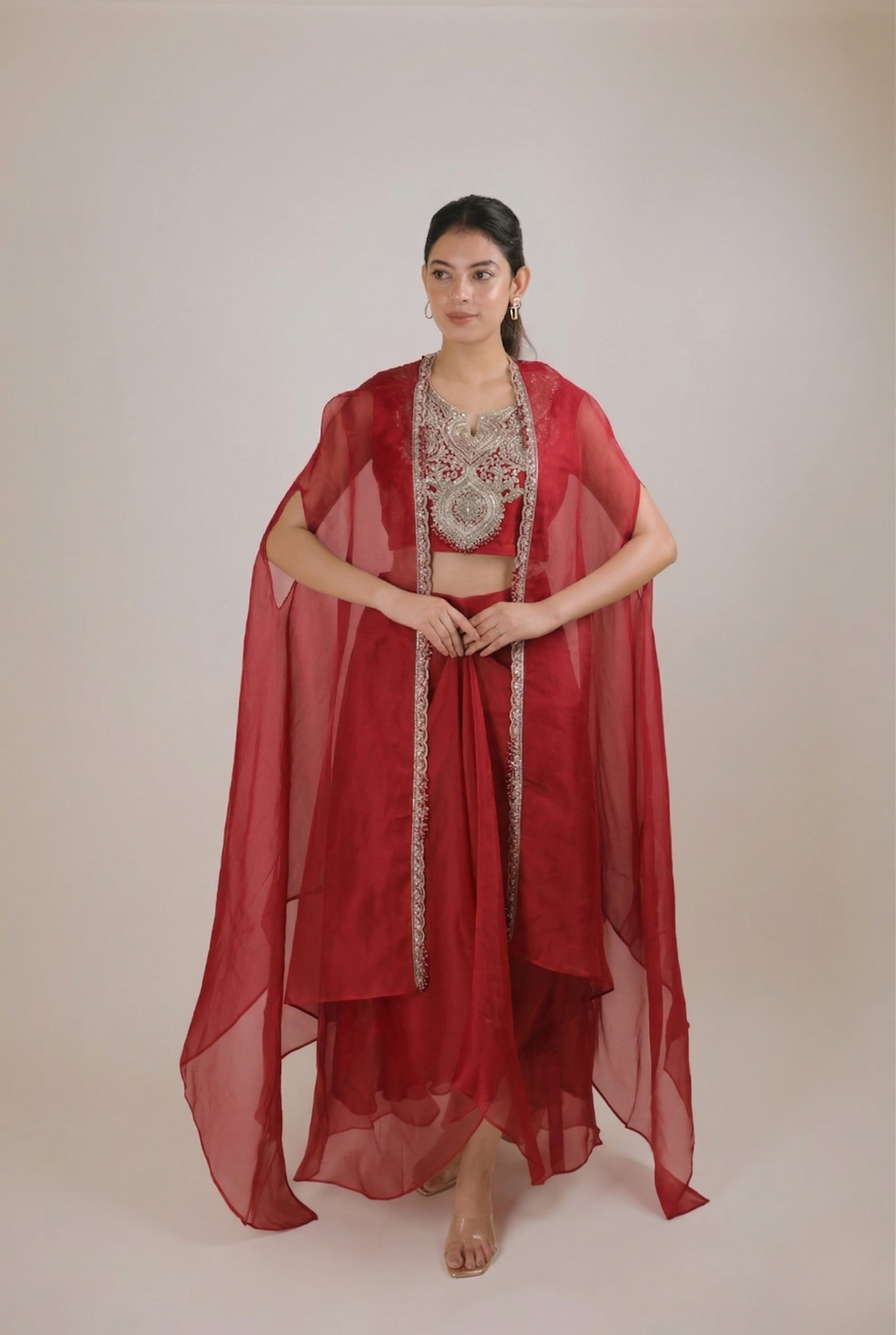 The Scarlet Rose Cape Set