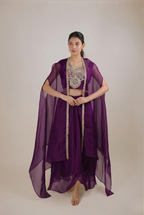 The Midnight Orchid Cape Set