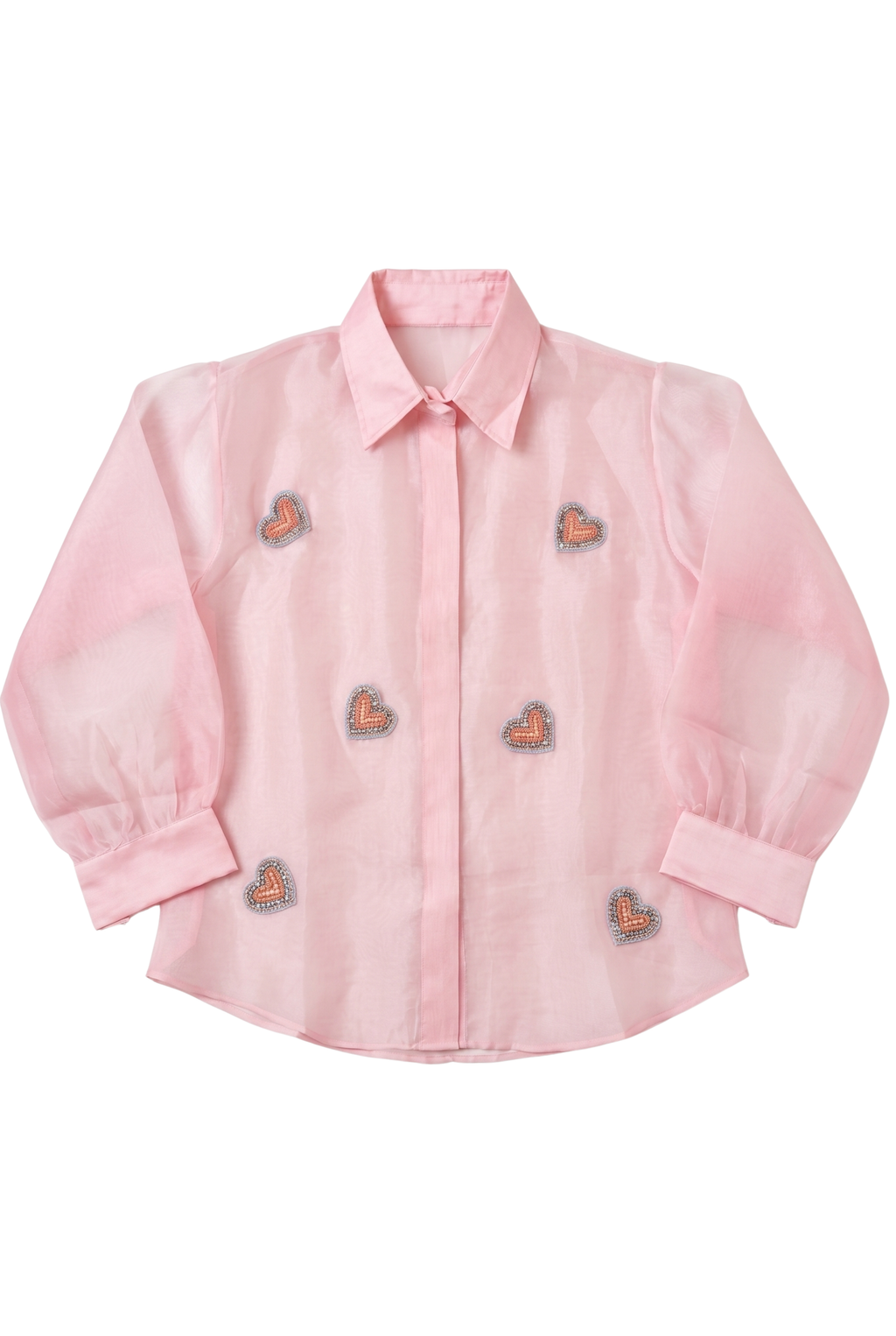 The Blush 'Amour' Organza Shirt