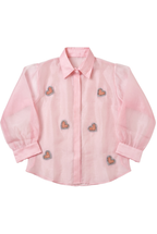 The Blush 'Amour' Organza Shirt