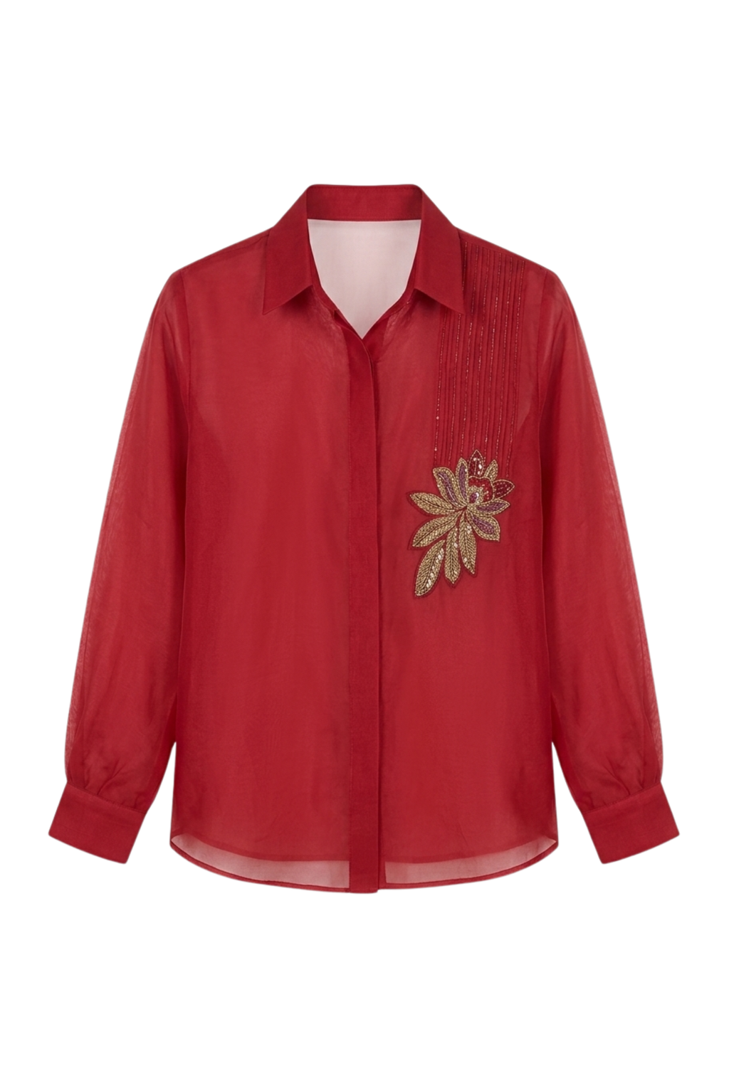 The Ruby Bloom Organza Shirt