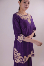 The Majestic Plum Hand-Embroidered Set