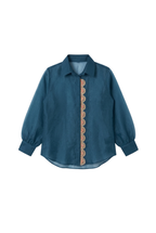 The Slate Marine Scallop Organza Shirt