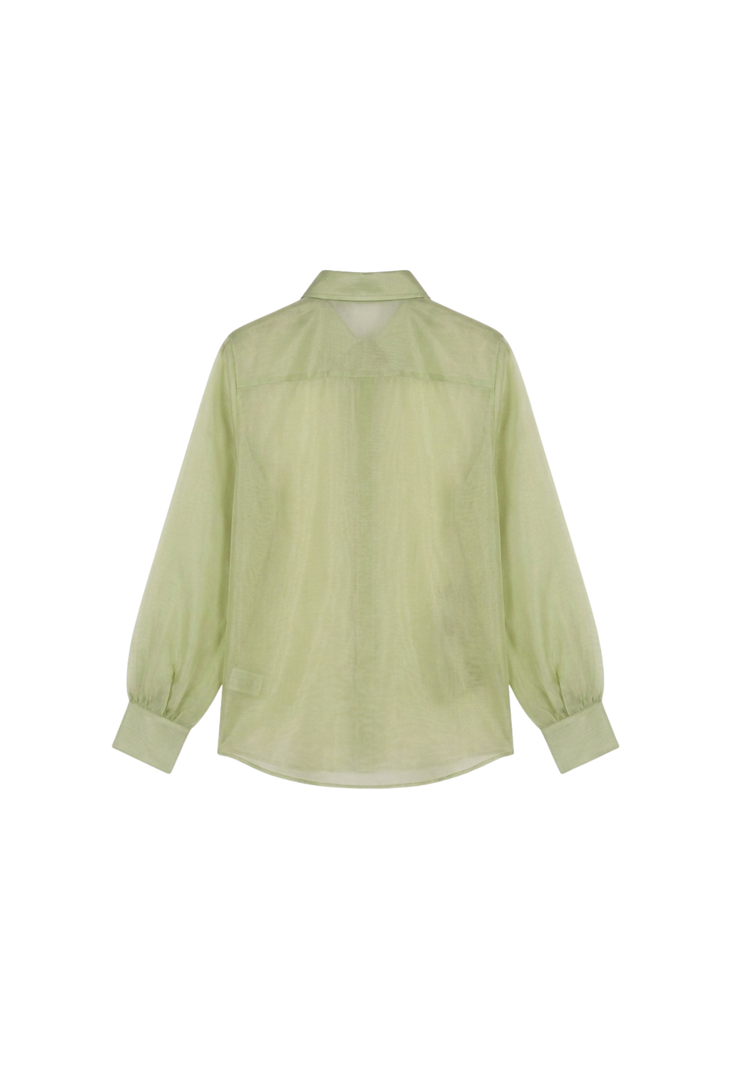The Lime Green Hand-Embroidered Organza Shirt