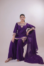 The Majestic Plum Hand-Embroidered Set
