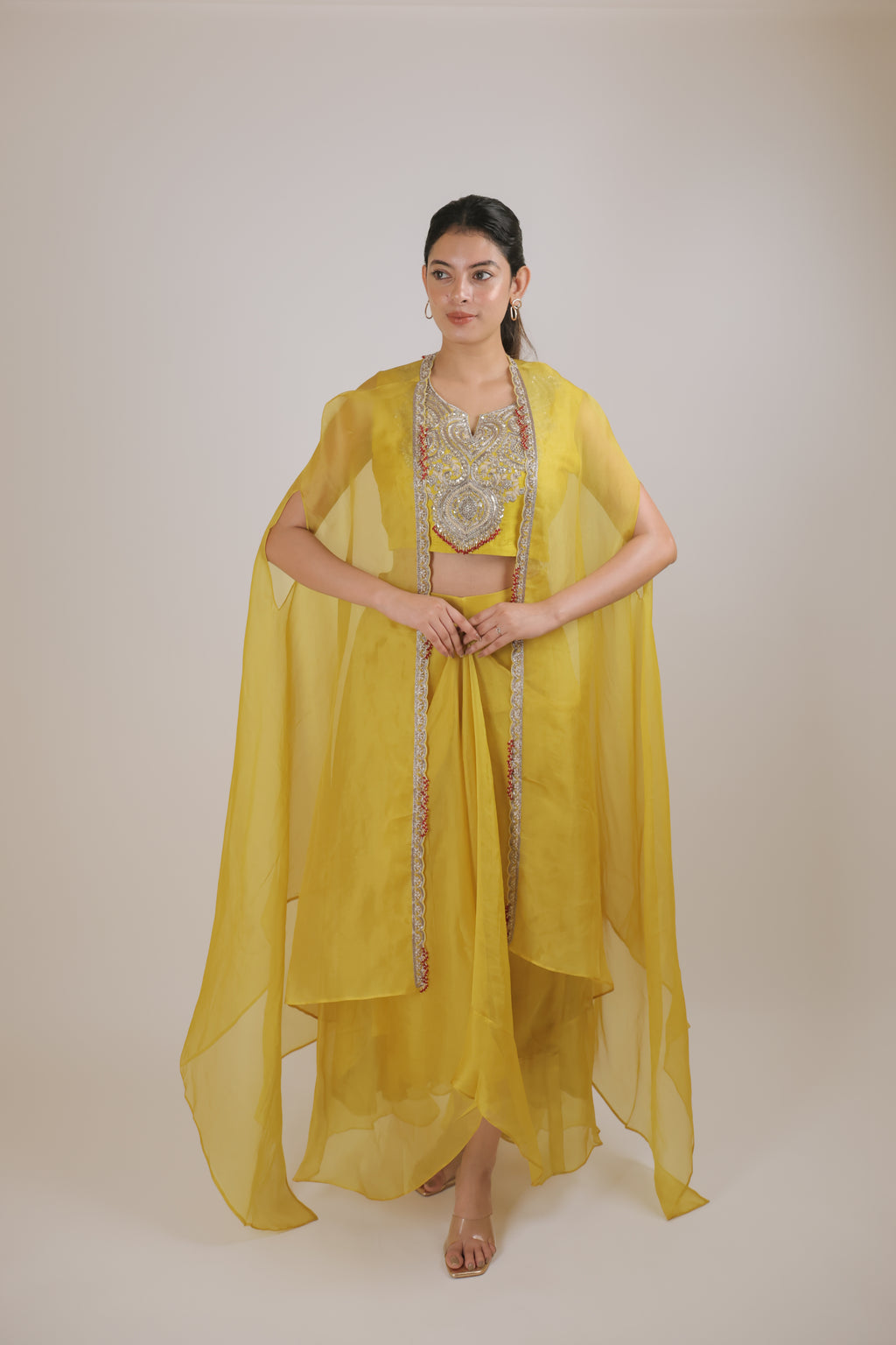 The Marigold Bloom Cape Set