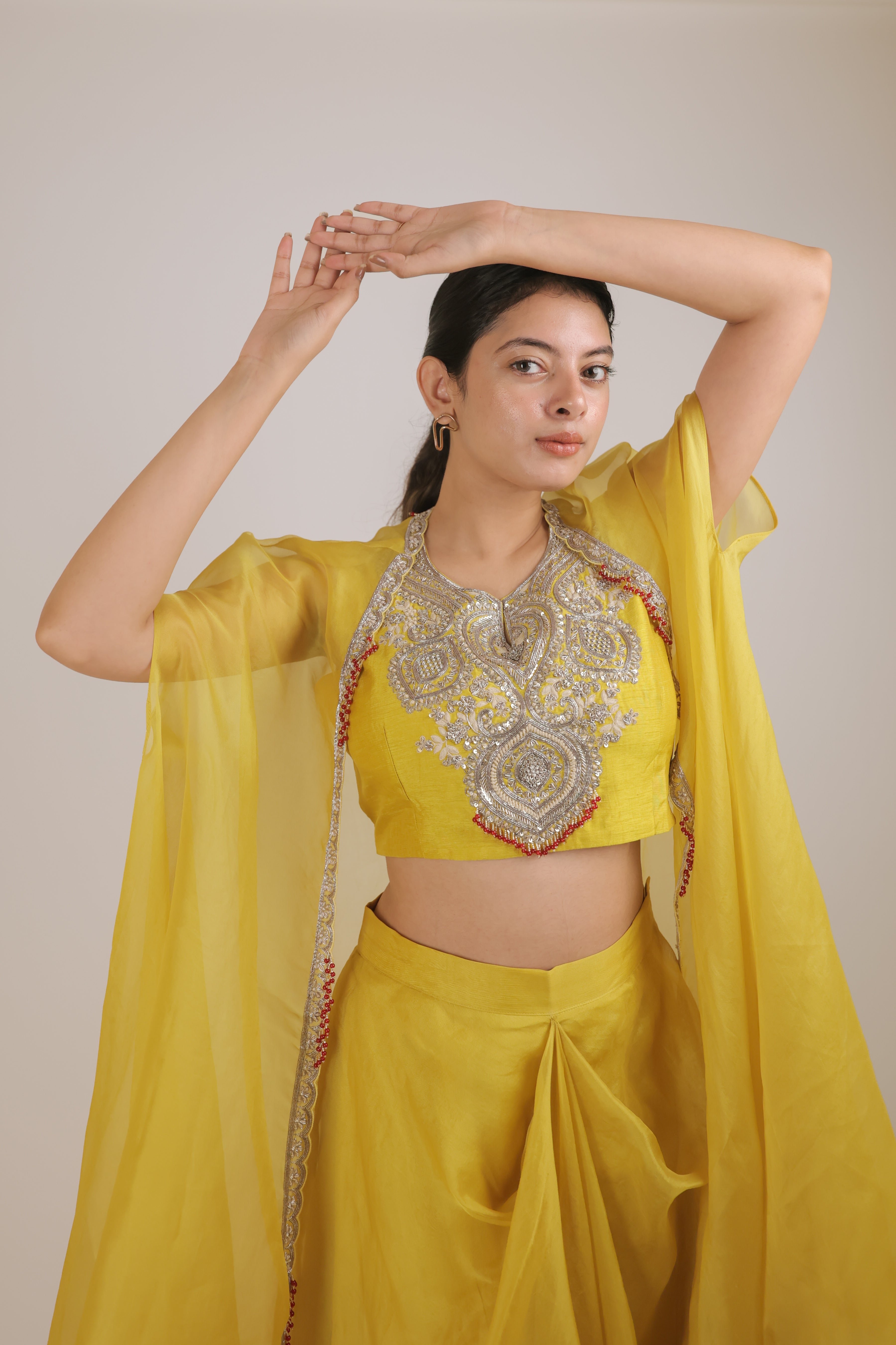 The Marigold Bloom Cape Set