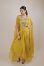 The Marigold Bloom Cape Set